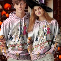 Halloween Lady In The Streets But Freak In The Sheets 3D Hoodie
