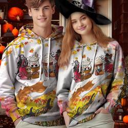 Halloween Horrors Pumpkin Spice Latte 3D Hoodie