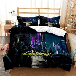 Cyberpunk 2077 duvet cover, Cyberpunk Bedding Set Gift For Your Girlfriend Boyfriend Gift For Love Gift For Friend Best Valentine Present Holiday Gift