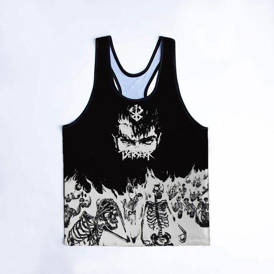 Anime Mens GYM 3D Tank Top Meaningful Gift For Family Gift For Boyfriend Valentine Gift