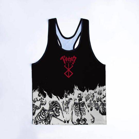 Anime Mens GYM Tank Top Meaningful Gift For Family Gift For Boyfriend Valentine Gift
