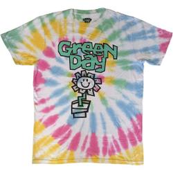 Green Day Flower Pot Tie Dye T-Shirt Meaningful Gift For Family Gift For Boyfriend Valentine Gift