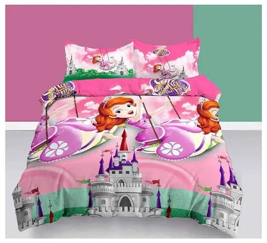 Barbie Princess Double Bedsheet Barbie Multicolor Bedding Set Gift For Your Girlfriend Boyfriend Gift For Love Gift For Friend Best Valentine Present Holiday Gift