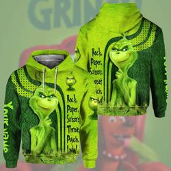 funny character Christmas 3D Hoodie