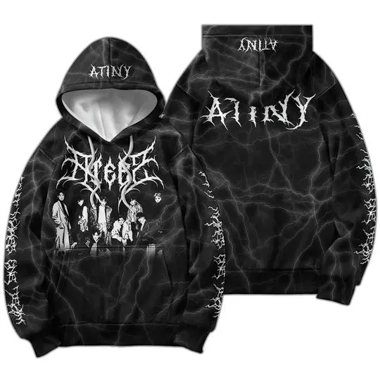 ATEEZ Kpop 3D Hoodie, Heavy Metal Hongjoong Seonghwa San Mingi Wooyoung 3D Hoodie