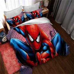 Personalized Spider Man Duvet Covers Bedding Set Gift For Your Girlfriend Boyfriend Gift For Love Gift For Friend Best Valentine Present Holiday Gift
