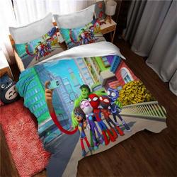 Personalized Marvels Spidey and His Amazing Friends Duvet Covers Bedding Set Gift For Your Girlfriend Boyfriend Gift For Love Gift For Friend Best Valentine Present Holiday Gift