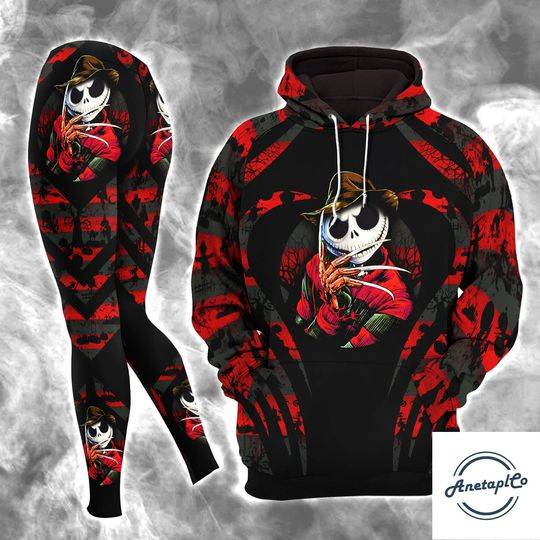 Halloween Jack Skellington Hoodie, Jack Skellington Hoodie, Nightmare Before Christmas
