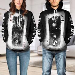 Jack And Sally Couple Hoodie, Her King His Queen Hoodie, King And Queen Shirt