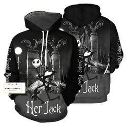 Halloween Couple Hoodies, Halloween Hoodies, Jack And Sally Couple Hoodies