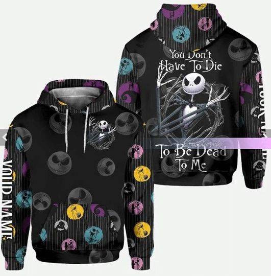 Halloween Jack Skellington Sally Hoodie, Personalized Skellington Shirt