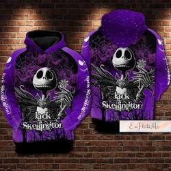 Halloween Jack Skellington Hoodie, Skellington Pullover Hoodie, Skellington Shirt