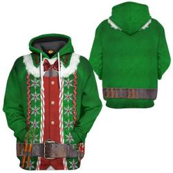 Christmas Elf Costume 3D Full Over Print Hoodie | Buddy the Elf