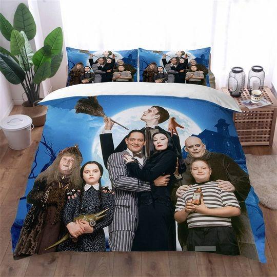 The Addams Family Pillow Cover Duvet Cover Bedding Set Four Seasons Large Duvet Cover Three Piece Set Male and Female Home