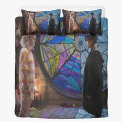 Wednesday Duvet, Addams Family Bedding set twin, queen, king sizes + 2 pillow cases. Birthday gift, bedroom decor, comforter, cover