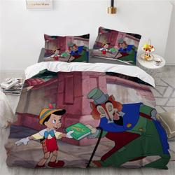 Disney Pinocchio Printing Three Piece Bedding Set Gift For Your Girlfriend Boyfriend Gift For Love Gift For Friend Best Valentine Present Holiday Gift