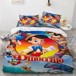 Disney Pinocchio Printing Three Piece Bedding Set Gift For Your Girlfriend Boyfriend Gift For Love Gift For Friend Best Valentine Present Holiday Gift