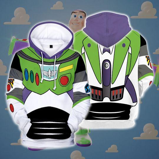 Lightyear Costume 3D Hoodie, Toy Costume Cosplay 3D Hoodie, Halloween 3D Hoodie