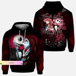 Halloween Jack And Sally Hoodies, Halloween Couple Nightmare Christmas