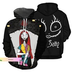 Halloween Her Jack His Sally Hoodies, Halloween Couple Nightmare Christmas