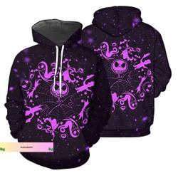 Halloween Jack Skellington Hoodies, Skellington Nightmare Before Christmas Hoodies