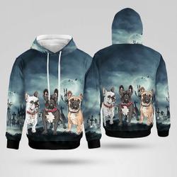 French Bulldog Halloween 3D Hoodie