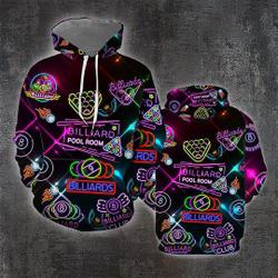 Billiard Neon 3D All Over Print Hoodie