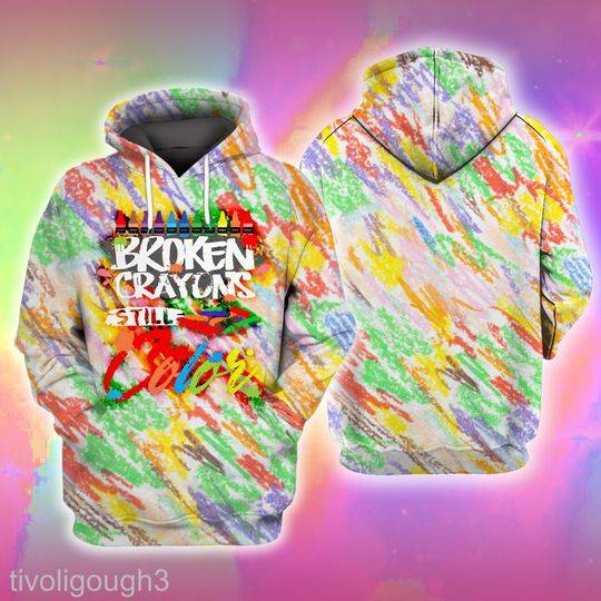 Broken Crayons Still Color Shirt, Positive Mindset Hoodie