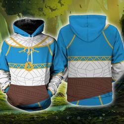 Zelda Tears of the Kingdom 3D Full Over Print Hoodie, Zelda Costume Halloween Shirt, Legend of Zelda Cosplay Sweatshirt ,Video Game Costume
