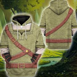 Zelda Tears of the Kingdom 3D Full Over Print Hoodie, Zelda Costume Halloween Shirt, Legend of Zelda Cosplay Sweatshirt ,Video Game Costume