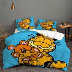 Halloween Custom Garfield Bedding Three-PieceGift For Your Girlfriend Boyfriend Gift For Love Gift For Friend Best Valentine Present Holiday Gift
