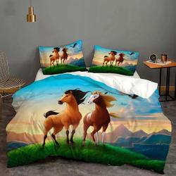 Spirit Riding Free Horses Cover Bedding ThreeGift For Your Girlfriend Boyfriend Gift For Love Gift For Friend Best Valentine Present Holiday Gift