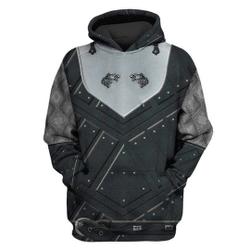 Northern Leader Character 3D Hoodie, Valiant Warrior 3D Hoodie
