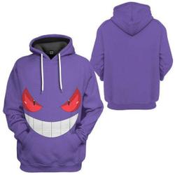 Shadow Ghost Inspired Costume 3D Hoodie Anime Spooky Monster Halloween 3D Hoodie