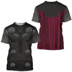 Superhero Costume Cosplay 3D Shirt, Thunder Hero Halloween Cosplay Meaningful Gift For Family Gift For Boyfriend Valentine Gift