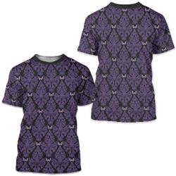 Haunted Damask 3D Costume Shirt, Horror Haunted Movie Halloween Meaningful Gift For Family Gift For Boyfriend Valentine Gift