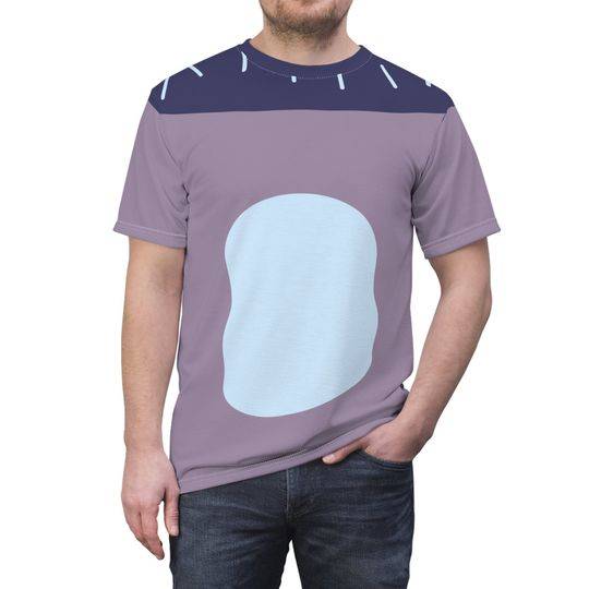 BlueDad All Over Printed 3D Costume Shirt, Cute Halloween Shirt Meaningful Gift For Family Gift For Boyfriend Valentine Gift