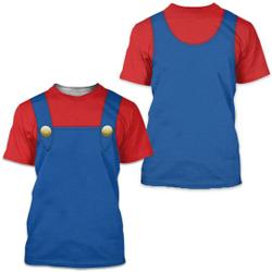 Red Blue Game Men Costume Shirt, Halloween Costume Meaningful Gift For Family Gift For Boyfriend Valentine Gift