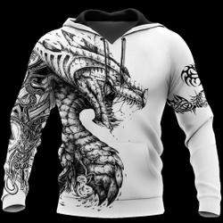 Tattoo And Dungeon Dragon 3D Hoodie, Birthday Gift, Dragon Hoodie, Hoodie Lovers Gift