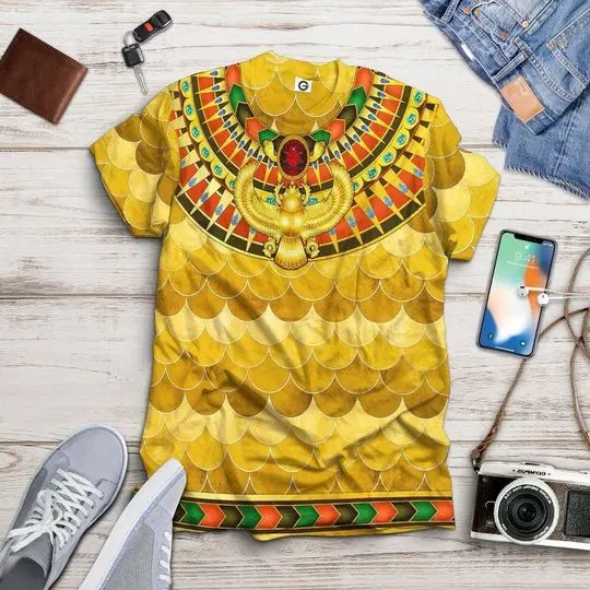 Gold Pharaoh 3D Printed T Shirt Meaningful Gift For Family Gift For Boyfriend Valentine Gift