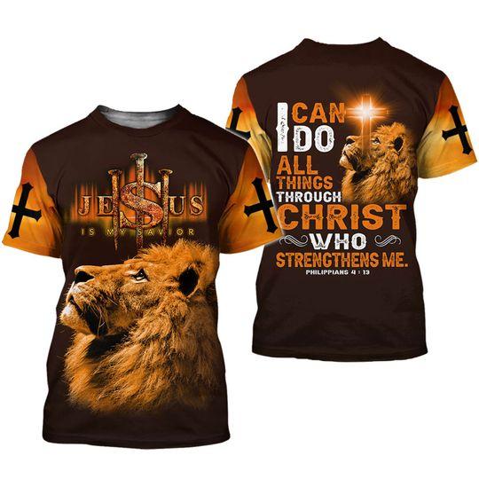 I can do all things through Christ who strengthens me 3D T Shirt Meaningful Gift For Family Gift For Boyfriend Valentine Gift
