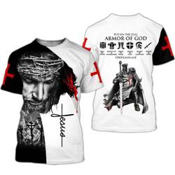 Put on the full armor of God Jesus 3D T Shirt Meaningful Gift For Family Gift For Boyfriend Valentine Gift