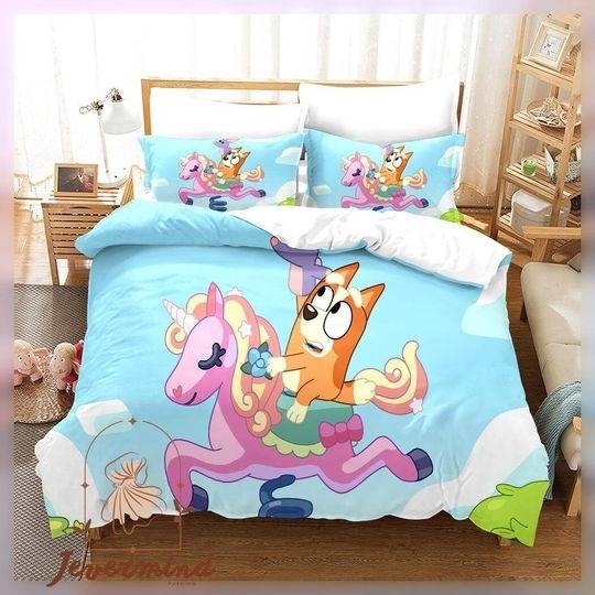 Bingo Bedding Set, Bingo BlueyDad Bedding Set, Bingo Duvet Set, Bingo Duvet CoverGift For Your Girlfriend Boyfriend Gift For Love Gift For Friend Best Valentine Present Holiday Gift