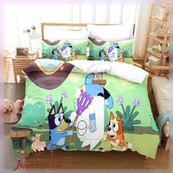 BlueyDad Bingo Bedding Set, BlueyDad Bedding Set, BlueyDad Duvet Cover, BlueyDad Bed Set Gift For Your Girlfriend Boyfriend Gift For Love Gift For Friend Best Valentine Present Holiday Gift