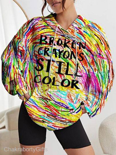 Broken Crayons Still Color All Over Print Hoodie