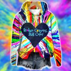 Broken Crayons Still Color Shirt, Mental Health Hoodie