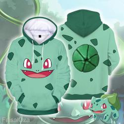 PKM 3D Hoodie, Bulbasaur Ivysaur Venusaur Cosplay Shirt