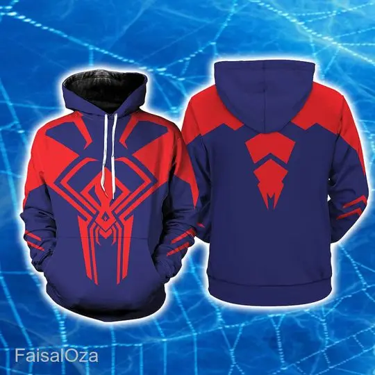Spider Man 3D Hoodie, Spider Man Across The SpiderVerse Halloween Costume Shirt