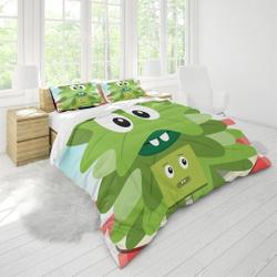 Big Block SingSong Three Piece Printed Fashion Pattern Bedding Set Gift For Your Girlfriend Boyfriend Gift For Love Gift For Friend Best Valentine Present Holiday Gift