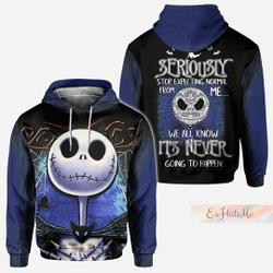 Halloween Jack Skellington Hoodie, Nightmare Before Christmas Hoodie